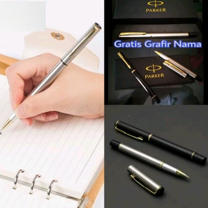 

Discount pulpen roller ball pen Parker vector gratis Grafir nama /ALAT TULIS AESTHETIC/ALAT TULIS