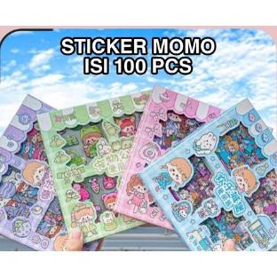 

[PRODUK MQGSW95] STICKER MOMO, AIMIER, EXPLORE, TEATIME VIRAL | Sticker Waterproof Sticker Momo Kartun Korea Lucu Anti Air Dekorasi Handbook Scrapbook PAKAI BOX Isi 100 Lembar bisa COD hb078