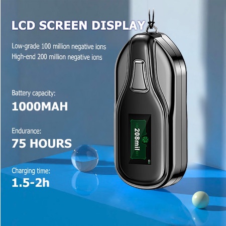 KALUNG PURIFIER M20 AIR MASK IONIZER FRESHNER PURIFIER DENGAN LCD