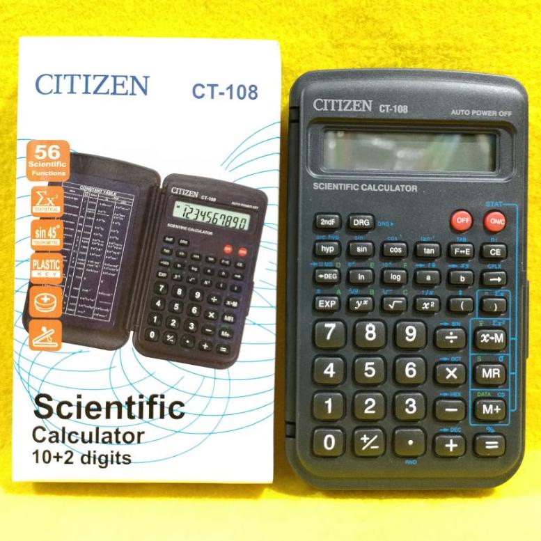 

COD Kalkulator Citizen Scientific Ilmiah CT 108 Super Promo