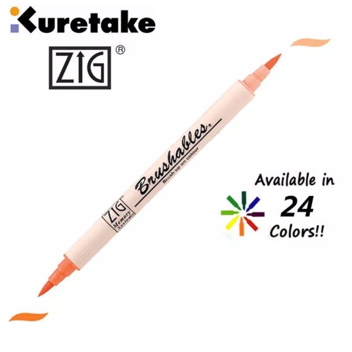 

Terlaris Kuretake Zig Brushables Two Tones Brush Pen Ms7700