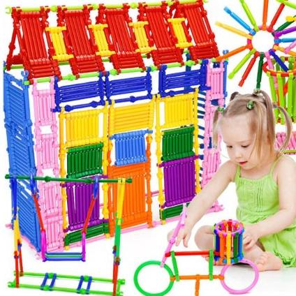 Trending [Bp] Mainan Edukasi Anak Susun Stick 500Pcs Smart Bar Building Block Mainan Edukatif Puzzle