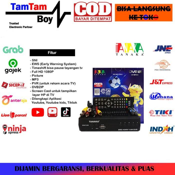 Set Top Box TV Digital STB Tanaka DVB-T2 DVBT2 UHF Support Wifi & EWS