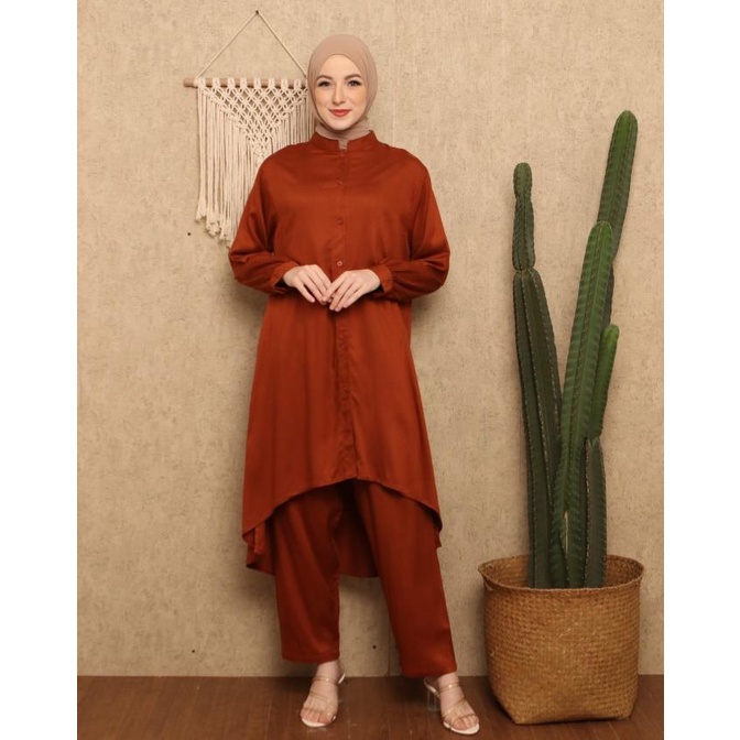 ONE SET/STELAN LONG TUNIK JUMBO LD 120