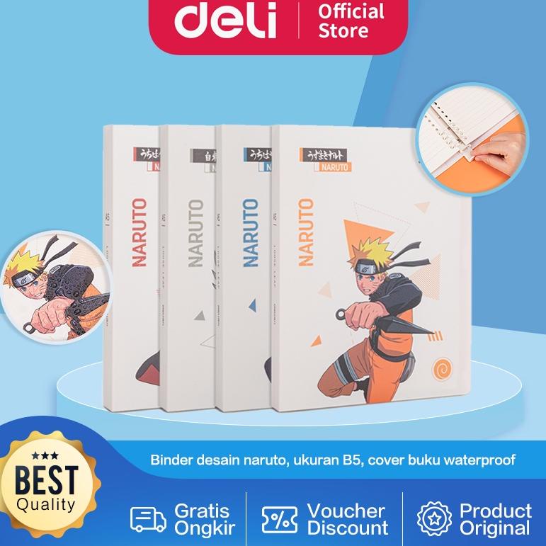 

[KODE 0JGF9] Deli Loose-Leaf Notebook / Binder Naruto B5 Free Refill Waterproof GHB560B