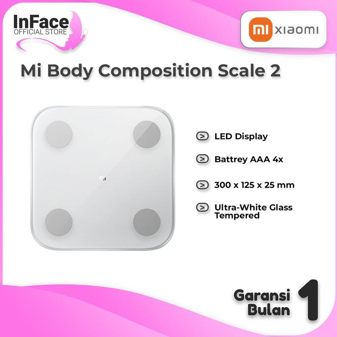 Mi Smart Body Fat Scale 2 LED Timbangan Badan Digital- Global Version