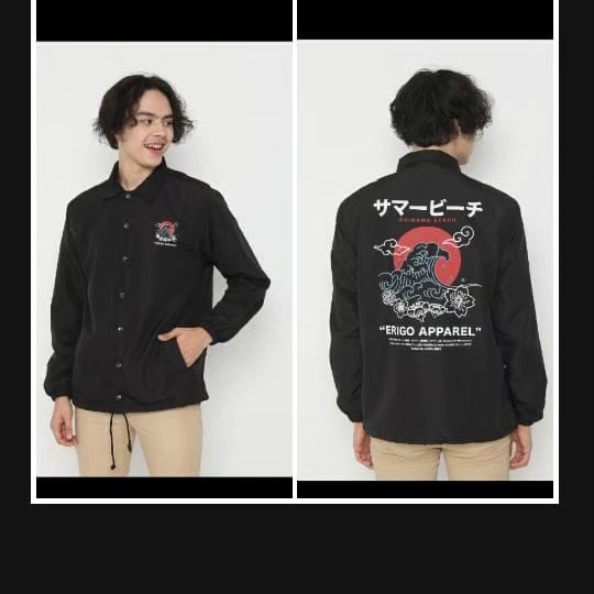 Promo JAKET WATERPROOF ERIGO APPAREL / JAKET COACH PRIA ERIGO ORIGINAL - GAMBAR 8, L