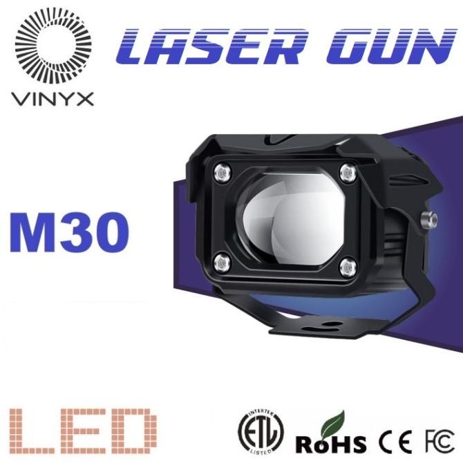 Lampu Tembak Sorot LED Laser Gun VINYX M30 Lasergun D2 Mobil Motor Dua