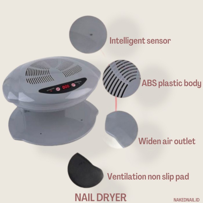 Terlaris Mesin Pengering Kuku Biasa Nail Dryer Kuku Biasa Nail Art Double Blow