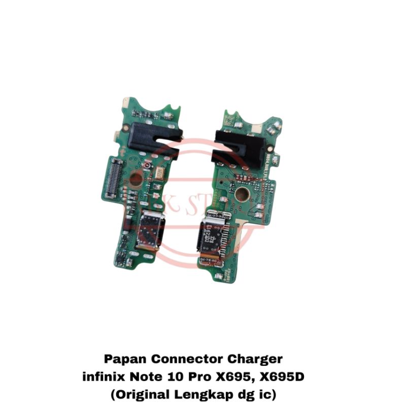 PAPAN CONNECTOR CHARGER INFINIX NOTE 10 PRO X695, X695D FLEXIBLE KONEKTOR CHARGER ORIGINAL