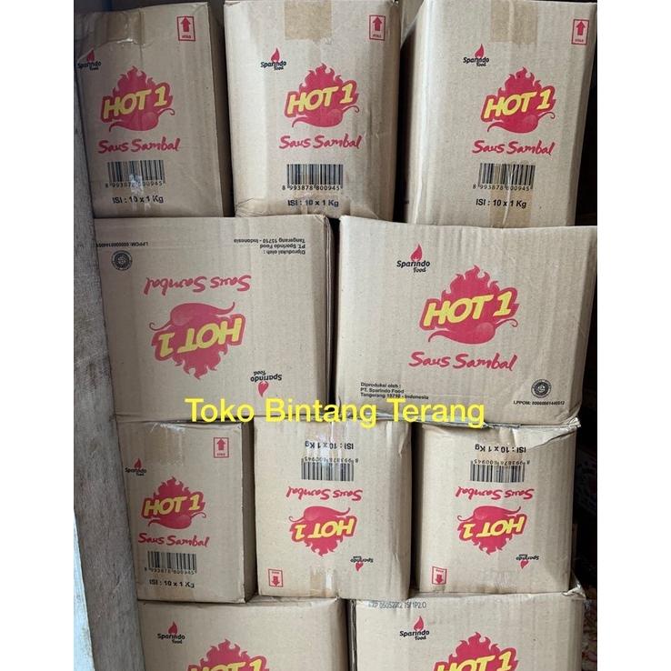 

Saos Sambal Hot1 / Hot 1 / Hot One / Hotwan 1 kg 1 dus Karton 10 kg (10 x 1kg)