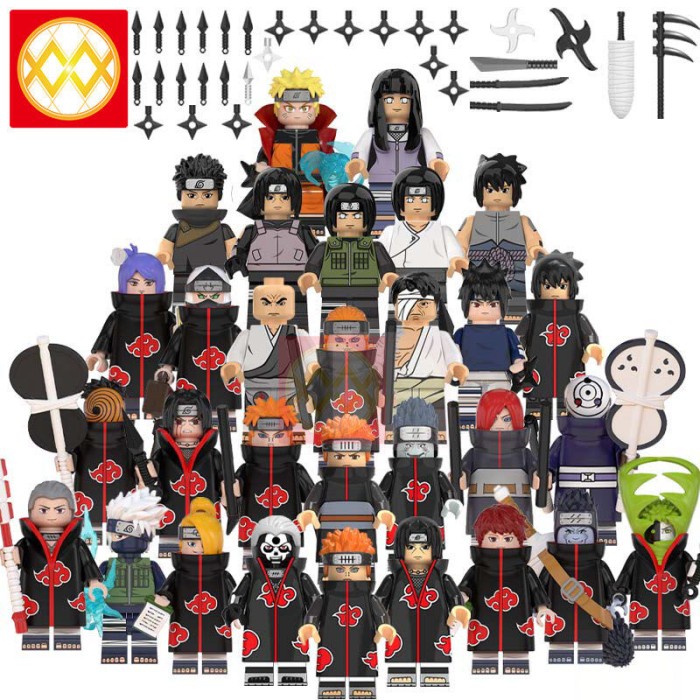 Hot Sale Gl01 Set Koleksi Lego_Minifigure Naruto Set Mainan Figur Aksi Blo Termurah