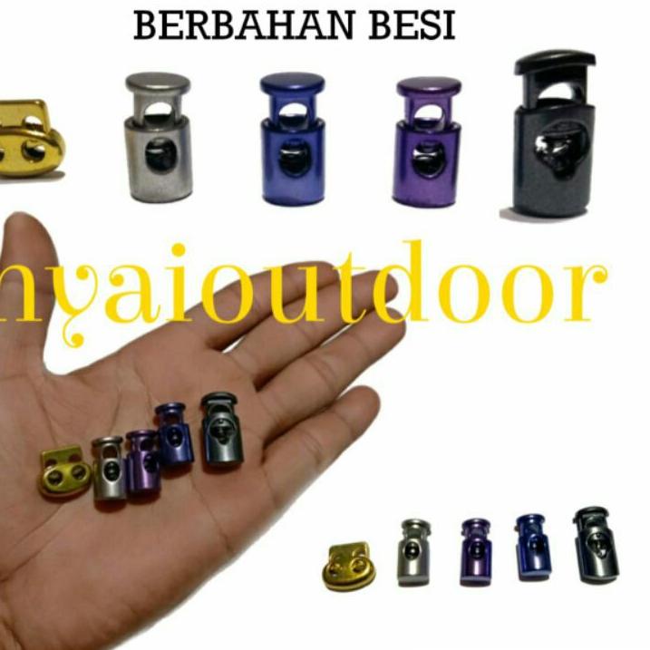 Raih Diskon stoper stopper pengunci tali jaket celana sepatu bahan besi garmen RHG