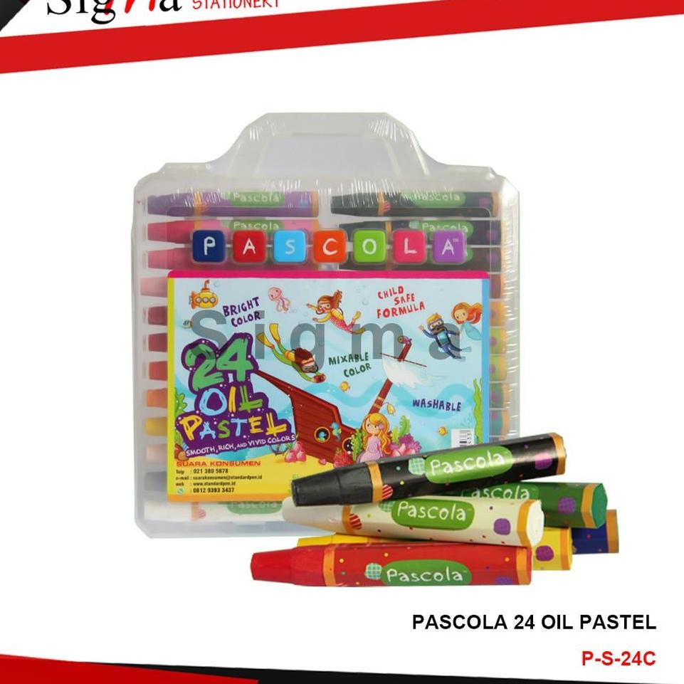 

ciyf -31 Crayon Murah PASCOLA 24 warna RR7