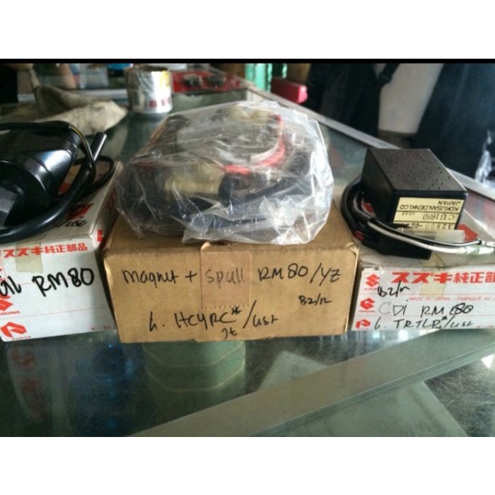 Spull coil cdi magnet set pengapian racing SE suzuki RM 80 Original