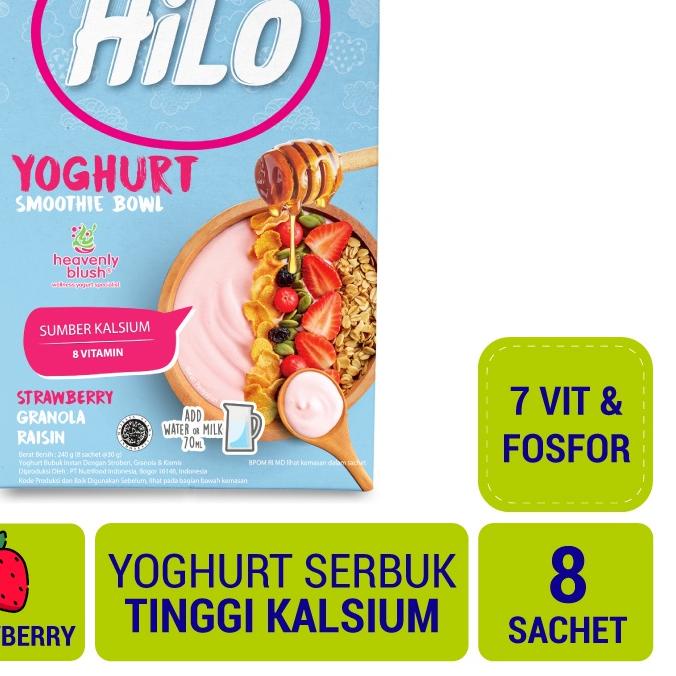 

Termurah | KF7 | HiLo Yoghurt Smoothie Bowl Strawberry 8 Sachet - Yoghurt Sumber Kalsium dan Vitamin