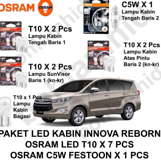 Paket Lampu LED Kabin OSRAM Innova Reborn 8Pcs Seluruh Lampu Interior