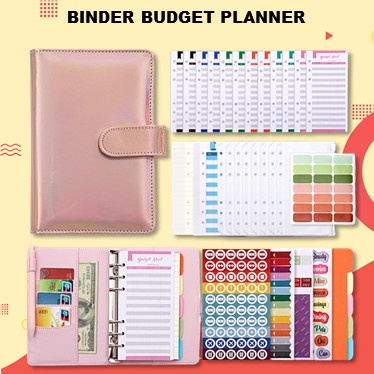 

BISA COD Binder A6 Polos Glossy Notebook / Buku Agenda Planner Organizer Budget /BUKU TULIS