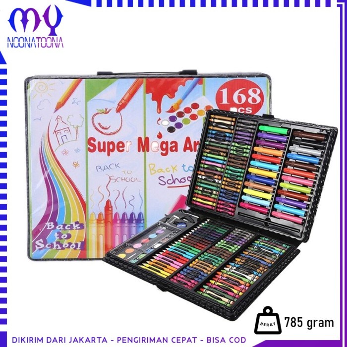 

Krayon Alat Menggambar Drawing Set Isi 168 Pcs Oil Pastel Crayon Set