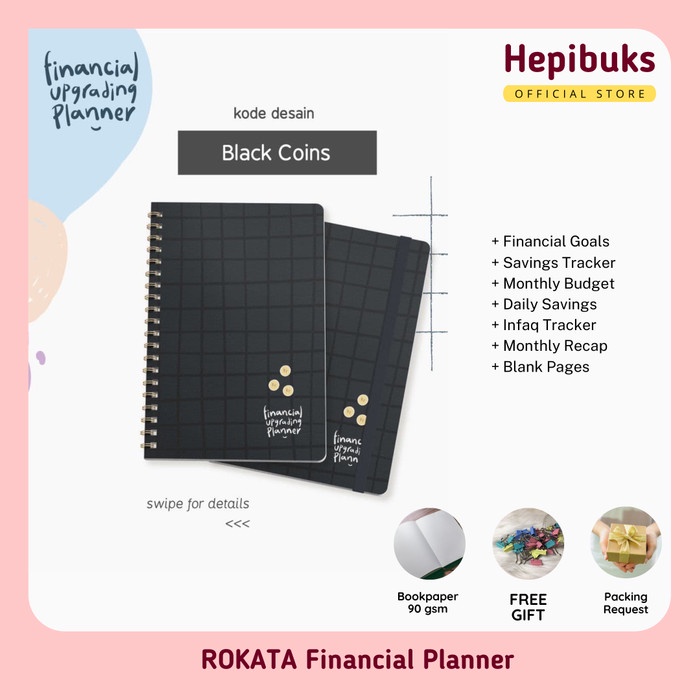 

BAYAR DITEMPAT Buku Financial Planner Black Pemasukan Pengeluaran Personal/Bisnis /BUKU TULIS