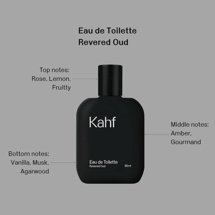 Parfum Kahf Revered Oud Eau De Toilette 35ml / Parfum Pria / Minyak Wangi(N7J8) Parfum Wangi BEST SE