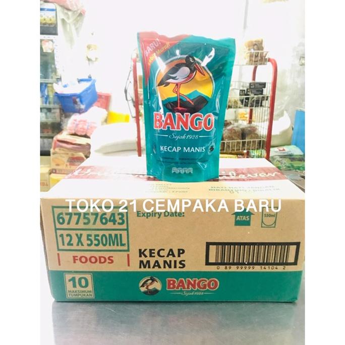 

Bango Kecap Manis Refill 1 KARTON - 520ml isi 12 PCS | Kecap Bango 520