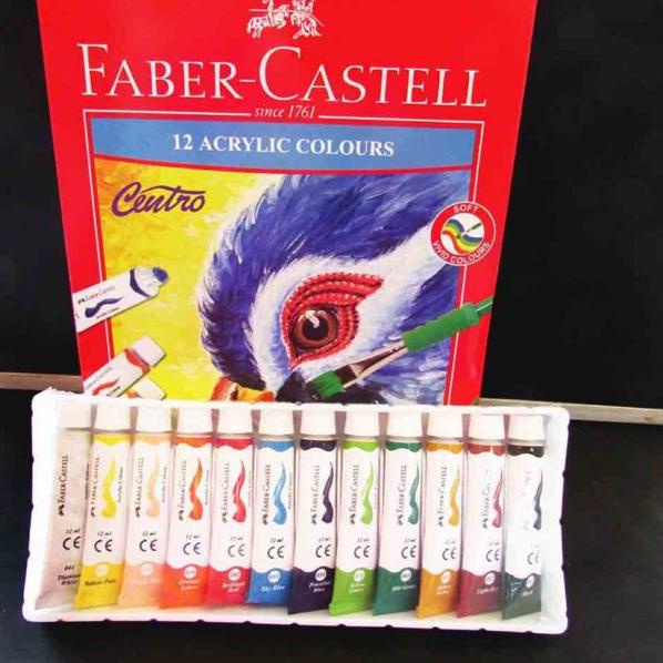

Discount2.2 Cat Acrylic Faber Castell 12 Warna/ Cat Akrelik 123♖