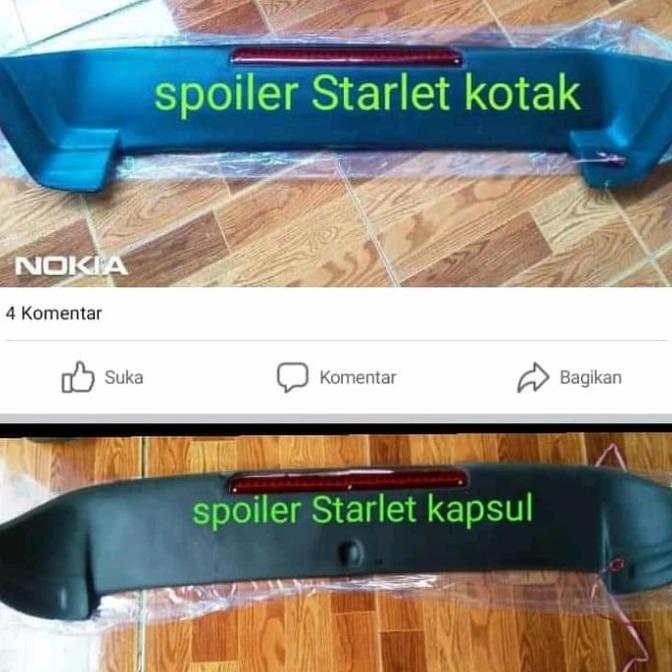 spoiler Starlet kapsul dan kotak fiber