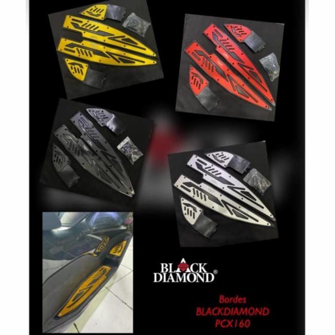 BORDES ALL NEW PCX 160 BLACK DIAMOND pijakan kaki pcx 160 karpet pcx