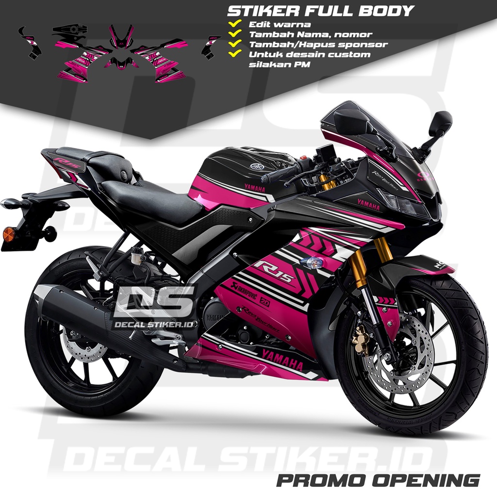 Decal R15 V3 Full Body Keren Stiker R15 V3 Full Body Keren Striping R15 V3 Terbaru Decal R15 V3 Full