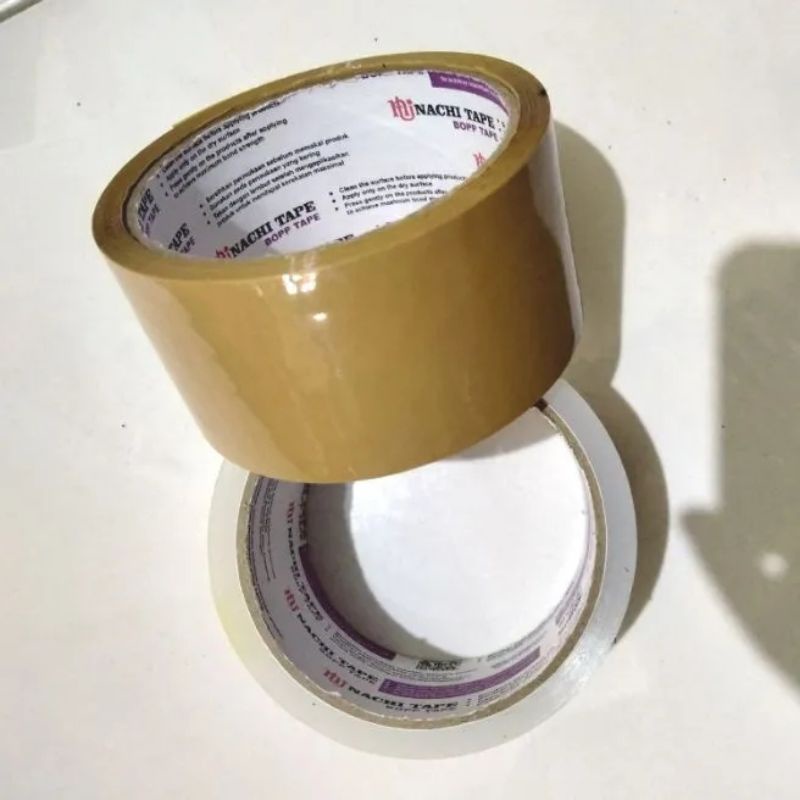 

lakban nachi tape 50 yard coklat - putih