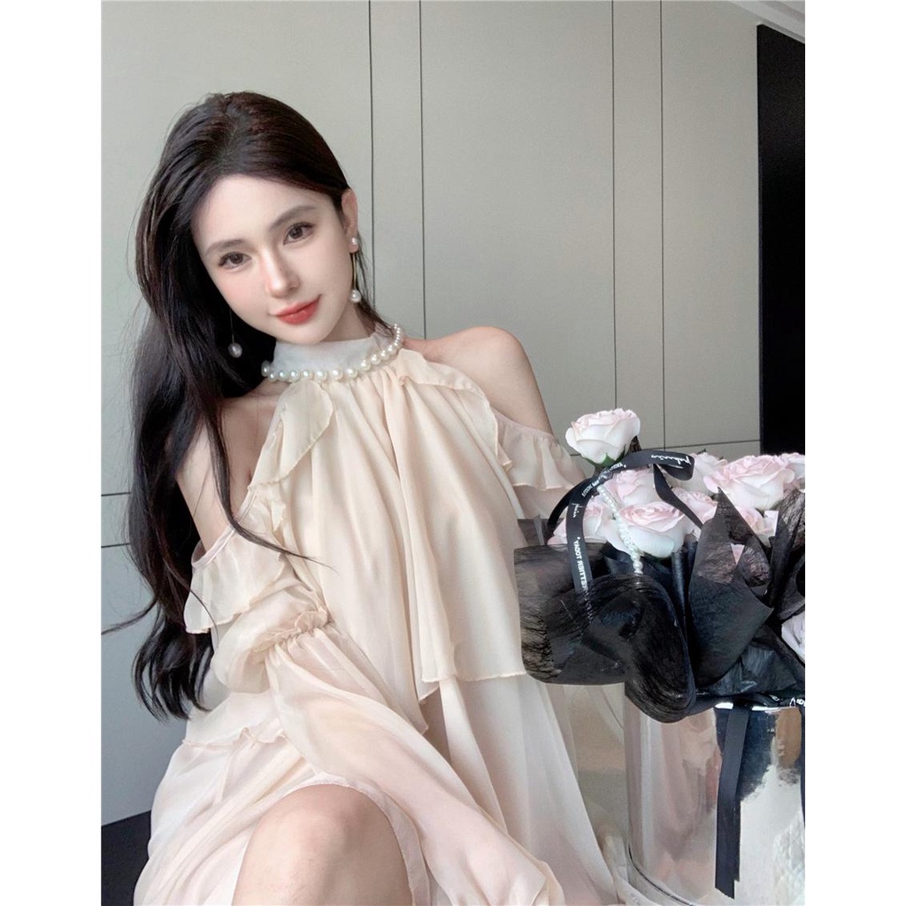 SuhaoBlus Sifon Wanita, Baju Atasan Wanita Aprikot Perancis Lengan Panjang Perlindungan Matahari, At