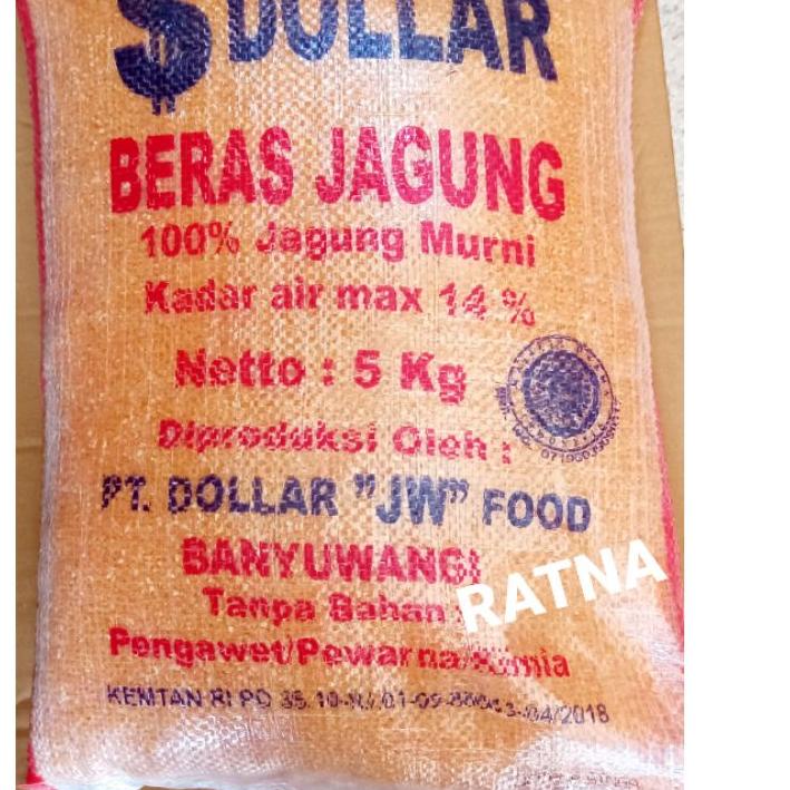 

PROMO✔️✔️BERAS JAGUNG SEHAT PREMIUM Merk DOLLAR 5Kg (100% Jagung Murni)