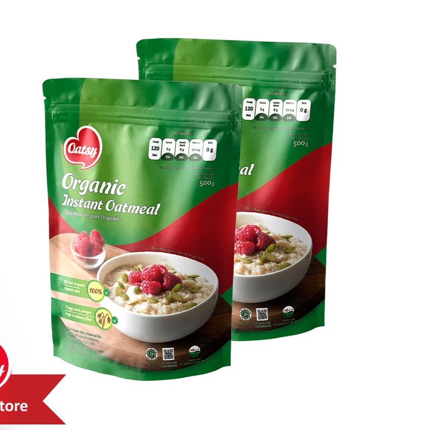 

PROMO✔️⭐OATSY Organic Instant Oatmeal 500gr (Double Pack)