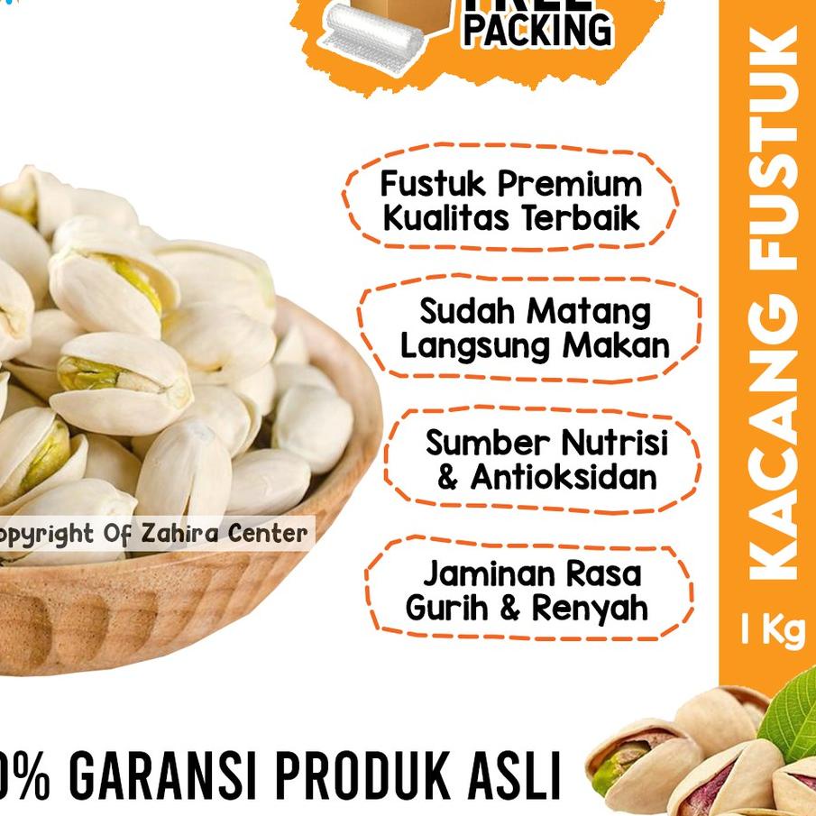 

Promo⭐Kacang Fustuk 1KG Pistachio Khas Arab Saudi Almond Mede Untuk Oleh oleh Haji Umroh Kualitas Premium