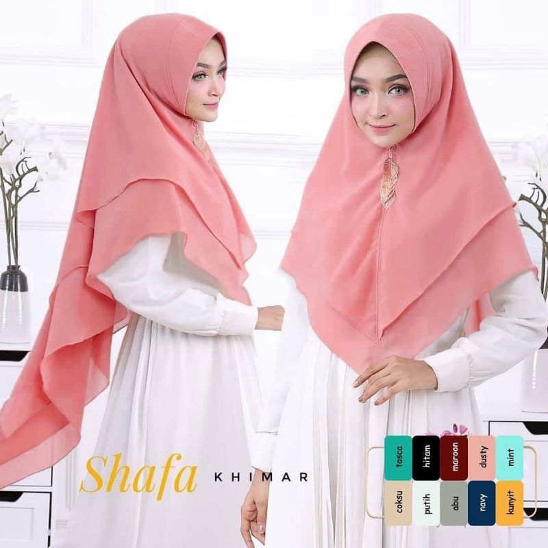 Hijab instan 2 Layer / Hijab Syar'i 2 Layer