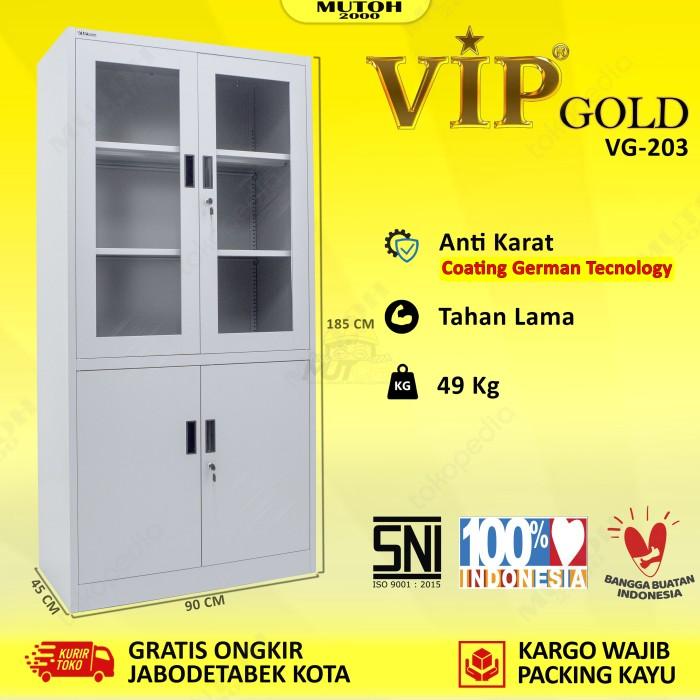 

Terlaris Vip Gold Vg-203 Lemari Arsip Besi Pintu Kombinasi Swing