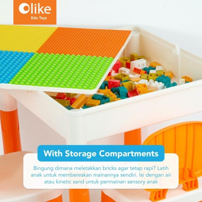 Must Have Mainan Lego Olike Fun Bricks Table Edu Toys Meja Lego Set Terlaris