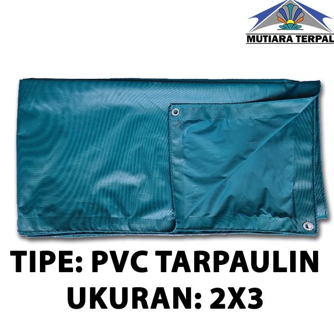 Terpal Karet PVC Hijau Ukuran 2x3