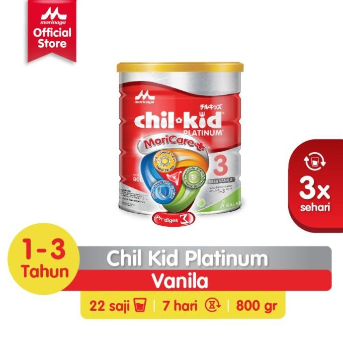 

Chil Kid Platinum Moricare+ Vanilla 800gr TERMURAH GOJEK GRAB READY ---NEW---