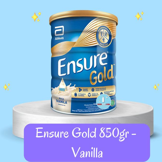 

Kemasan Baru - Ensure Gold HMB 850gr - Vanila ---NEW---