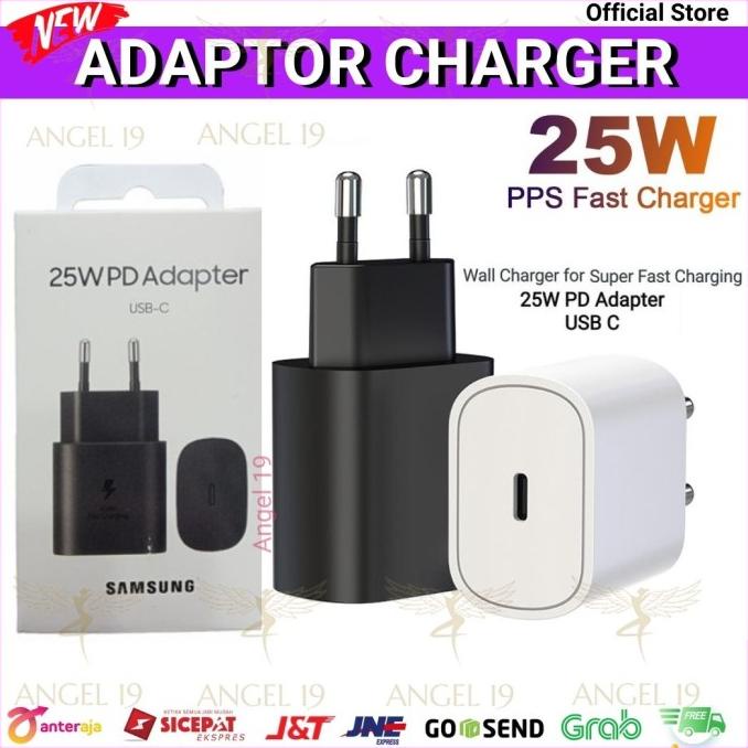 ADAPTOR CHARGER 25W SAMSUNG ORIGINAL, KEPALA CHARGER SAMSUNG 25W ORI