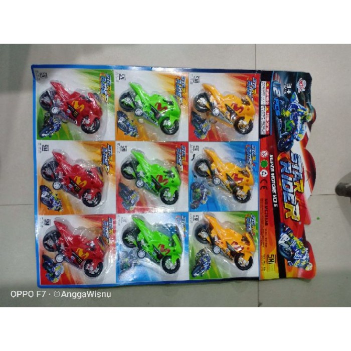 Promo Motor Gp 9Pcs Motor Motoran Star Rider Isi 9 Terlaris