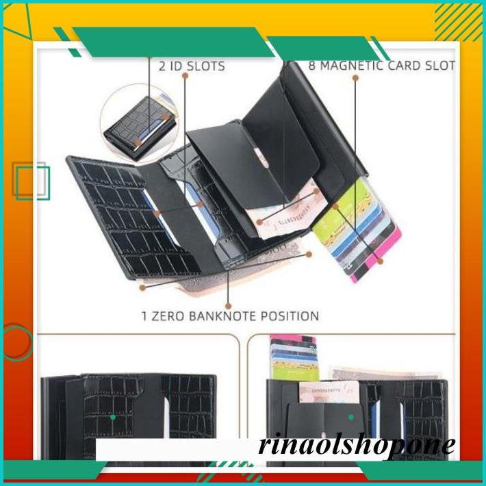 

BAELLERRY RFID ANTI THEFT CARD DOMPET KARTU WALLET KULIT IMPORT BLY35 KUALITAS IMPORT !!