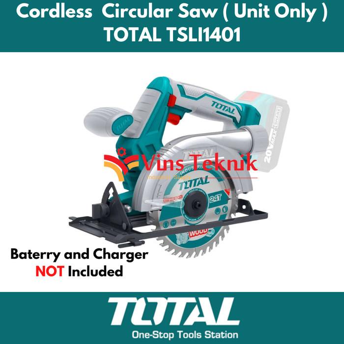 Terlaris Paket Total Tsli1401 Mesin Circular Saw Cordless Set Mesin Gergaji