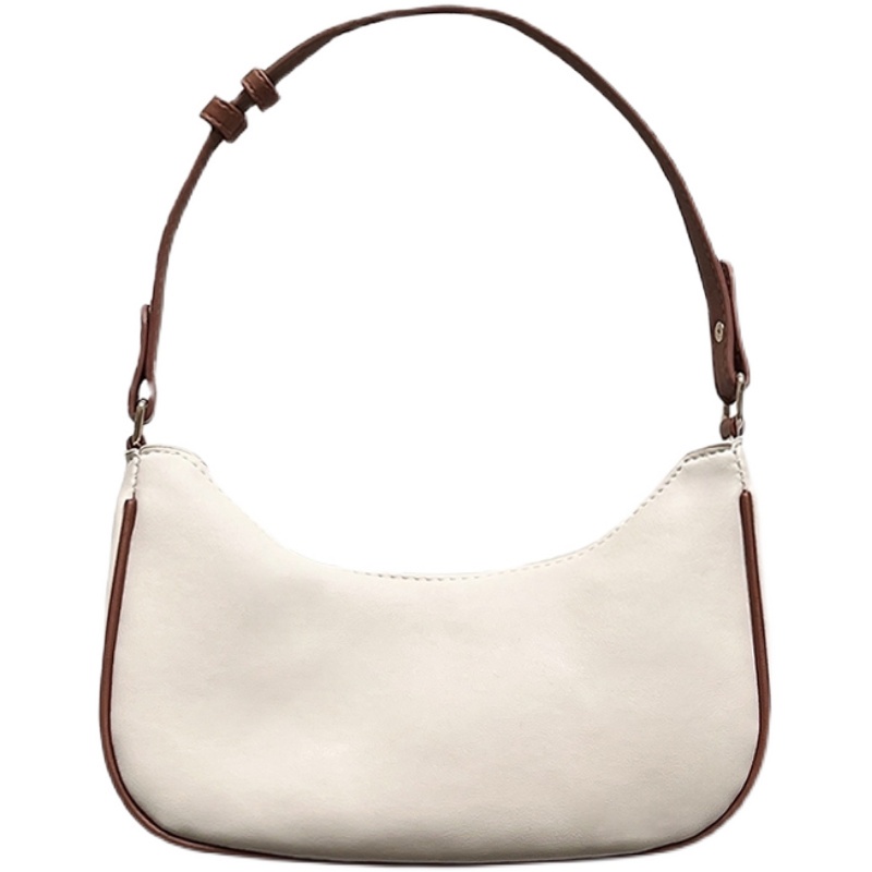 Red Tas Ketiak Niche Kelas Atas Wanita 2022 Baru Di Musim Gugur dan Musim Dingin Sederhana dan Serbaguna Tas Bahu Portabel Berbentuk Bulan Sabit