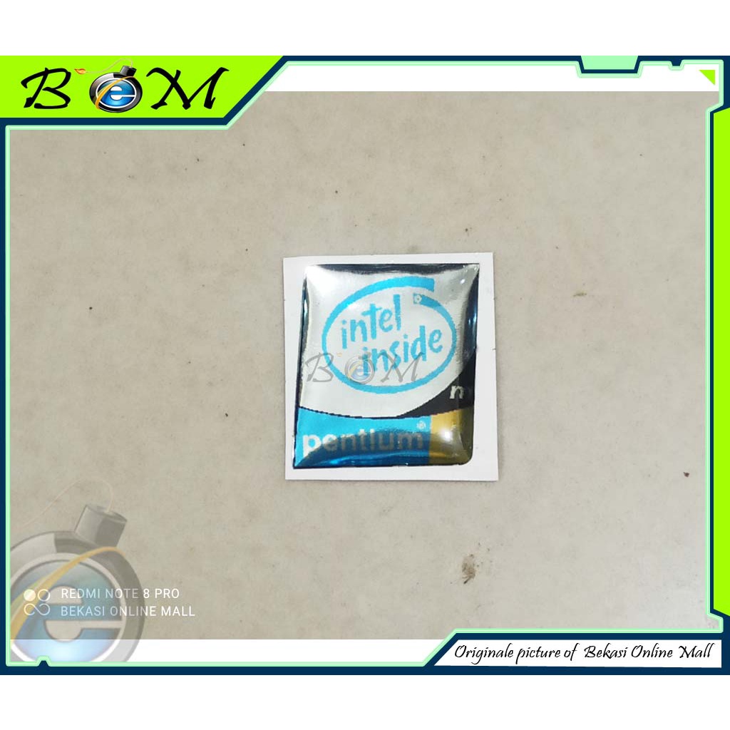 Sticker stiker Logo timbul processor intel pentium 4 m