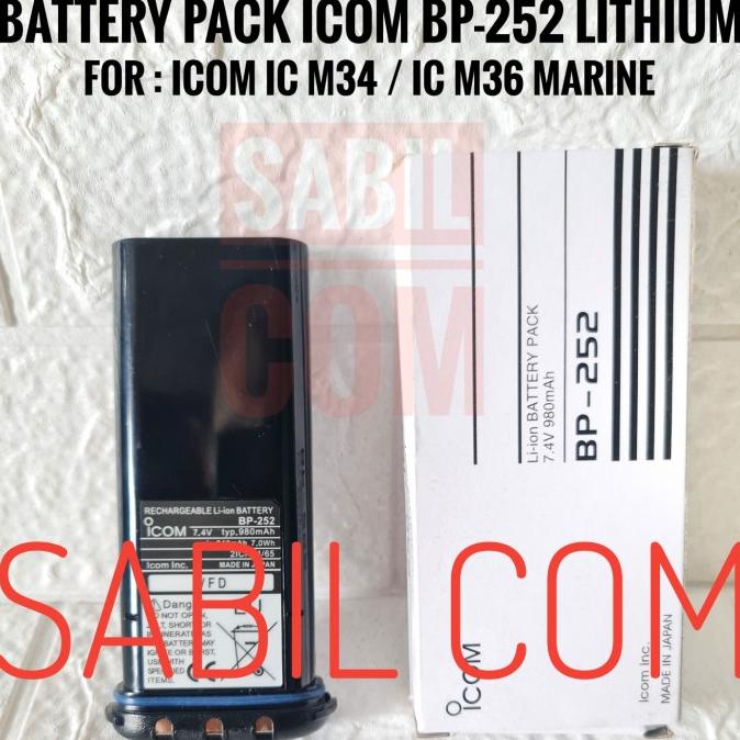 BATRE HT ICOM M36 - ICOM BP 252 ORIGINAL M36 BP 252
