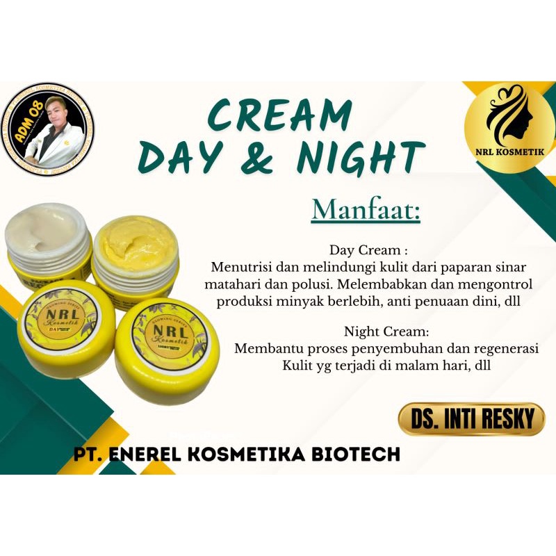 CREAM ECER SIANG/MALAM GLOW, ACNE, FLEK