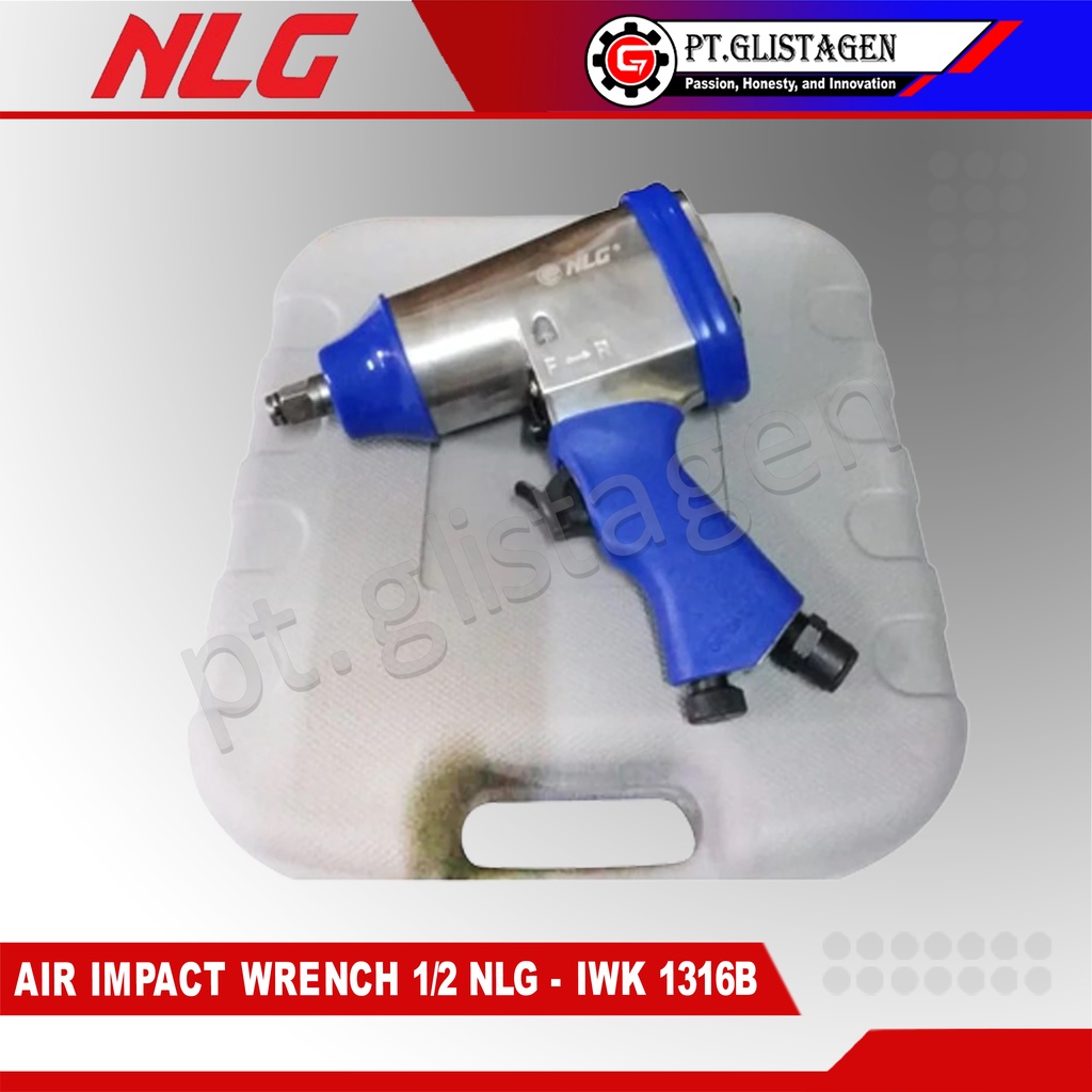 Air Impact Wrench 1/2&quot; Alat Buka Baut Angin Kompresor NLG IWK-1316B